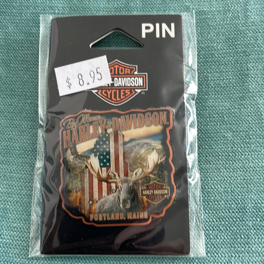 Harley Davidson pin from Portland, MA brand new